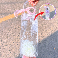 Set Phụ Kiện Giỏ Quà Tặng - Túi Trong Dài Lót Giấy Rơm Thắt Nơ Xinh Xắn Nhiều Màu - SETQUA03