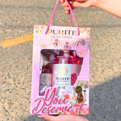 Set Quà Tặng Sữa Tắm Purité Hương Hoa Hồng Rose 850ml + Sữa Tắm Purité Hương Anh Đào Cherry Blossoms 250ml - SET2SUATAMPURITE