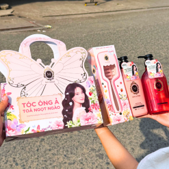 Set Quà Tặng Dầu Gội & Dầu Xả MA CHÉRIE Hương Nước Hoa & Lược Hàng Nhập Khẩu - SETMACHERIE