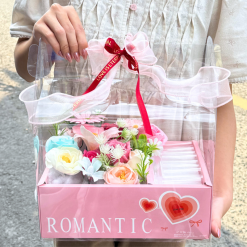 Hộp Quà Tặng Mica Hoa Tiền Gồm 10 Ô Đựng Tiền - SETQUA04