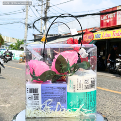 Set Giỏ Quà Nước Hoa Charme So Sexy Mùi Nữ 100ml Phiên Bản Mới 2025 - Túi Trong Vuông Có Đèn Đom Đóm Lót Giấy Rơm Thắt Nơ Xinh Xắn Nhiều Màu - SETQUACHARME24