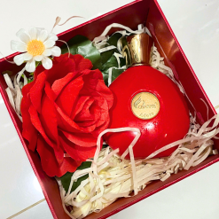 Set Hộp Quà Tặng Nước Hoa Nữ Charme Adore 50ml - Hộp Hoa Rơm Nhiều Màu - SETQUACHARME30