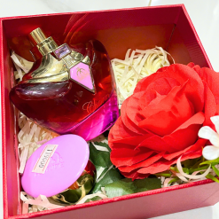 Set Hộp Quà Tặng Nước Hoa Nữ Good Charme Charm 50ml - Hộp Hoa Rơm Nhiều Màu - SETQUACHARME32