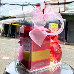 Set Quà Tặng Nước Hoa Nữ Charme Level 100ml Phiên Bản Mới Hương Thơm Gợi Cảm Hiện Đại - Túi Trong Vuông Có Đèn Đom Đóm Lót Giấy Rơm Thắt Nơ Xinh Xắn Nhiều Màu - SETQUACHARME37