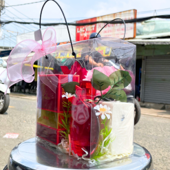 Set Quà Tặng Nước Hoa Nữ Charme Level 100ml Phiên Bản Mới Hương Thơm Gợi Cảm Hiện Đại - Túi Trong Vuông Có Đèn Đom Đóm Lót Giấy Rơm Thắt Nơ Xinh Xắn Nhiều Màu - SETQUACHARME37