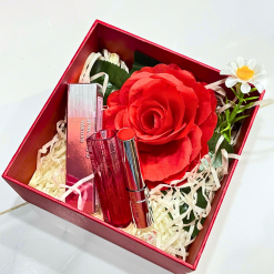 Set Hộp Quà Tặng Son Dưỡng Ẩm Môi Hàn Quốc Embisu Natural Glow Lip Balm - Hộp Hoa Rơm Nhiều Màu - SETQUASONMOI01