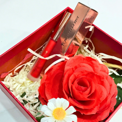 Set Hộp Quà Tặng Son Môi Kem Nhung Lì Hàn Quốc Embisu Pro Vel Tint 10 Màu - Hộp Hoa Rơm Nhiều Màu - SETQUASONMOI03