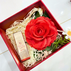 Set Hộp Quà Tặng Son Dưỡng Ẩm Môi Hàn Quốc Embisu Glowp Lip Tint - Hộp Hoa Rơm Nhiều Màu - SETQUASONMOI04