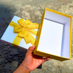 Hộp Quà Giấy Chữ Nhật Lớn Nhiều Màu Nắp Rời Có Thắt Nơ - Hộp Không Có Hoa Rơm - HOPQUAGIAY03