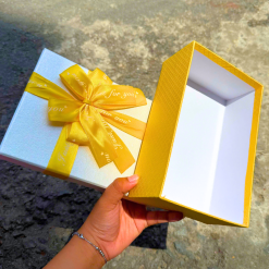 Hộp Quà Giấy Chữ Nhật Lớn Nhiều Màu Nắp Rời Có Thắt Nơ - Hộp Không Có Hoa Rơm - HOPQUAGIAY03