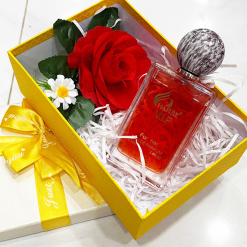Set Hộp Quà Tặng Chữ Nhật Lớn Nước Hoa Nữ Charme Vip 100ml - Hộp Hoa Rơm Nhiều Màu - SETQUACHARME49