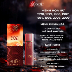 Nước Hoa Nữ Phong Thủy Mệnh Hỏa Sotie Perfume 20ml - Mùi Thơm Cuốn Hút Sang Trọng - 8938561280024