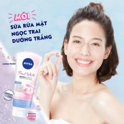 Sữa Rửa Mặt Nivea Tinh Chất Ngọc Trai Hỗ Trợ Làm Sáng Da 5 In 1 Màu Xanh 100g - 4005900747891