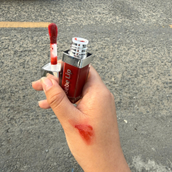 Set Quà Tặng Son Môi Bebe Lip Màu Đỏ Cam - Son Môi Kem Bóng Lì Bebe Lip Chính Hãng - Hộp Chữ Nhật Nhỏ Hoa Rơm Nhiều Màu - SETQUACHARME55