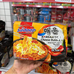 Mì Trộn Vị Gà Cay Phô Mai Hàn Quốc SEDAAP 435g - Lốc 5 Gói - 8998866631181