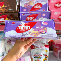 Bánh Kem Xốp Nabati Nhân Kem Goguma 110g Gói Màu Tím - 8993175561211