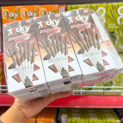 Bánh Que Đũa Phủ Socola Sữa Ticky Uni Firms Lốc 13 Hộp - Màu Nâu Trắng - 8858694610287