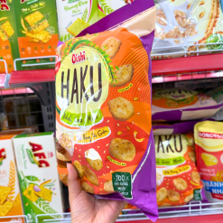 Bánh Gạo Mini Oishi Haku Mè Rang Tỏi Giòn 150g - 8934803060423