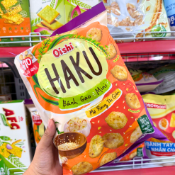 Bánh Gạo Mini Oishi Haku Mè Rang Tỏi Giòn 150g - 8934803060423
