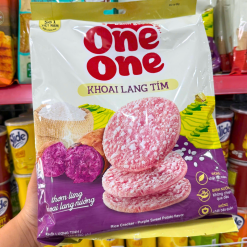 Bánh Gạo One One Khoai Lang Tím 166gr - 8936096670457