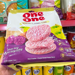 Bánh Gạo One One Khoai Lang Tím 166gr - 8936096670457
