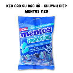 Kẹo Cao Su Mentos Hương Bạc Hà 112g - 8935001713593