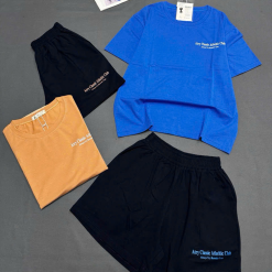 Đồ Bộ Nữ Áo Cổ Tròn Tay Ngắn Quần Đùi Vải Cotton Mịn Mát Size 45-62kg - DBOR0003