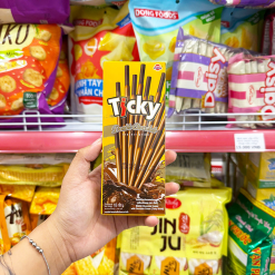 Bánh Que Đũa Phủ Gấp Đôi Socola Ticky Uni Firms Combo 3 Hộp - Màu Vàng - 8858694610836CB3