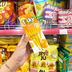 Bánh Que Đũa Phủ Yogurt Cam Ticky Uni Firms Combo 3 Hộp - Màu Cam - 8858694610225CB3