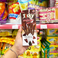 Bánh Que Đũa Phủ Socola Sữa Ticky Uni Firms Combo 3 Hộp - Màu Nâu Trắng - 8858694610287CB3