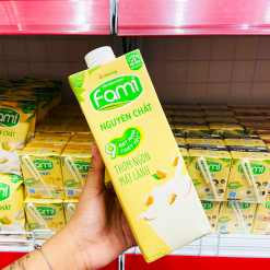 Sữa Đậu Nành FAMI Nguyên Chất Hộp Lớn 1 Lít - 8934614030066