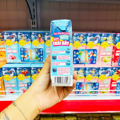 Sữa Dinh Dưỡng Trái Cây KUN Hương Táo Kẹo Bông Gòn Lốc 4 Hộp - (180ml/Hộp) - 8936025775567