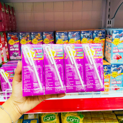 Sữa Dinh Dưỡng Trái Cây KUN Hương Nho Lốc 4 Hộp - (180ml/Hộp) - 8936025773181