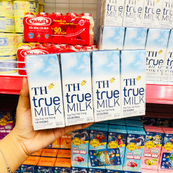Sữa Tươi Tiệt Trùng Có Đường TH True Milk Lốc 4 Hộp Lớn (180ml/Hộp) - 8935217400157