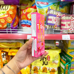Bánh Que Đũa Phủ Dâu Ticky Uni Firms Combo 3 Hộp - Màu Hồng - 8858694610096CB3