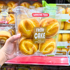 Bánh Bông Lan Tươi Laobeijing Foods Vị Bơ Sữa Khay 4 Cái 183g - 6944876401827