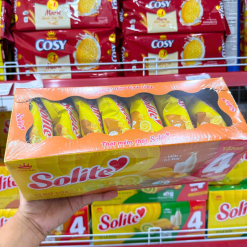 Bánh Bông Lan Cuộn Solite Vị Bơ Sữa Hộp Giấy Lớn 396g - 8934680042871
