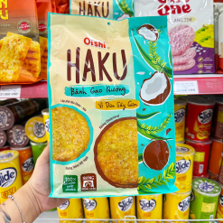 Bánh Gạo Nướng OISHI HAKU Vị Dừa Sấy Giòn 138g - 8934803055290