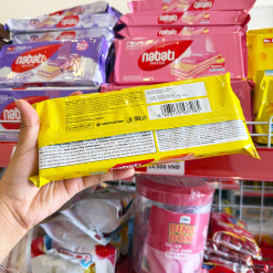 Bánh Kem Xốp NABATI Vị Phô Mai Dạng Thanh Dài 110g Gói Màu Vàng - 8993175537285