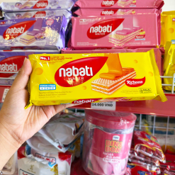 Bánh Kem Xốp NABATI Vị Phô Mai Dạng Thanh Dài 110g Gói Màu Vàng - 8993175537285