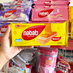 Bánh Kem Xốp NABATI Vị Phô Mai Dạng Thanh Dài 110g Gói Màu Vàng - 8993175537285