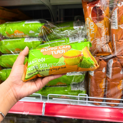 Bánh Bông Lan Tươi Trứng Sữa Kim Nguyên Vị Matcha 60g - Bịch Xanh Lá - 8938550176161