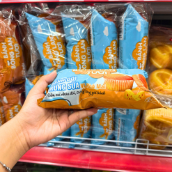 Bánh Bông Lan Tươi Trứng Sữa Kim Nguyên Vị Phô Mai 60g - Bịch Xanh Dương - 8938550176048