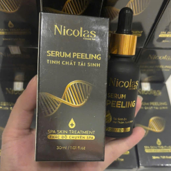 Combo Tái Sinh Nicolas - Serum Peeling 30ml & Kem Face Men Tảo Xanh Collagen 5g Chính Hãng - 8938549741158SET