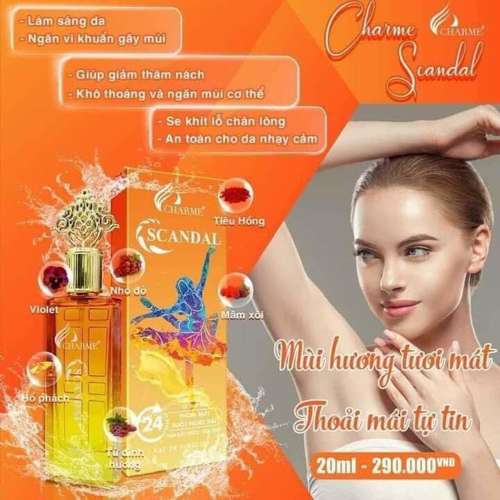 xịt thơm khử mùi Charme Scandal xịt thơm khử mùi Charme Scandal