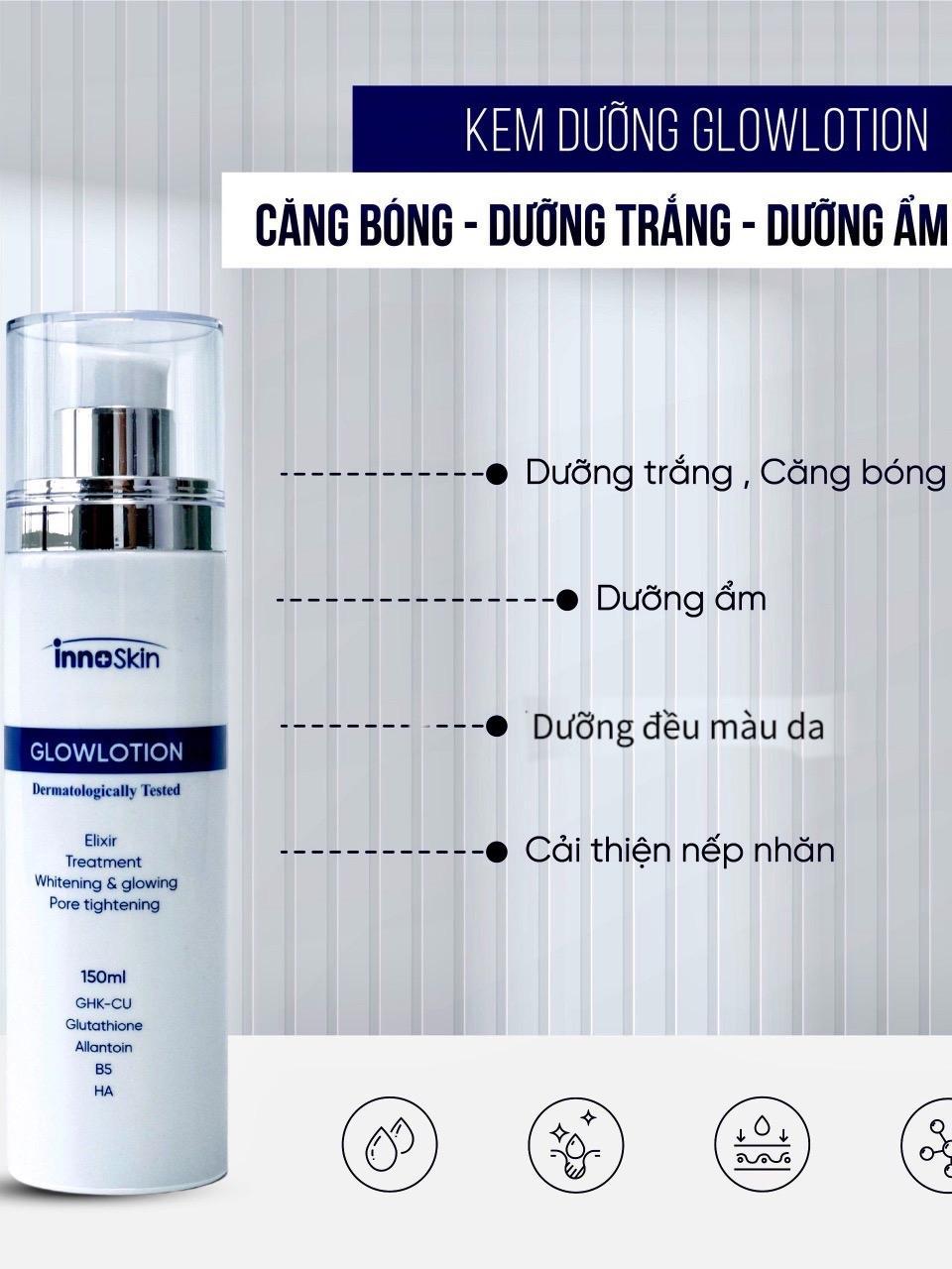 Kem Dưỡng GlowLotion Innoskin 150ml là một sản phẩm chăm sóc da đa năng Kem Dưỡng GlowLotion Innoskin 150ml là một sản phẩm chăm sóc da đa năng