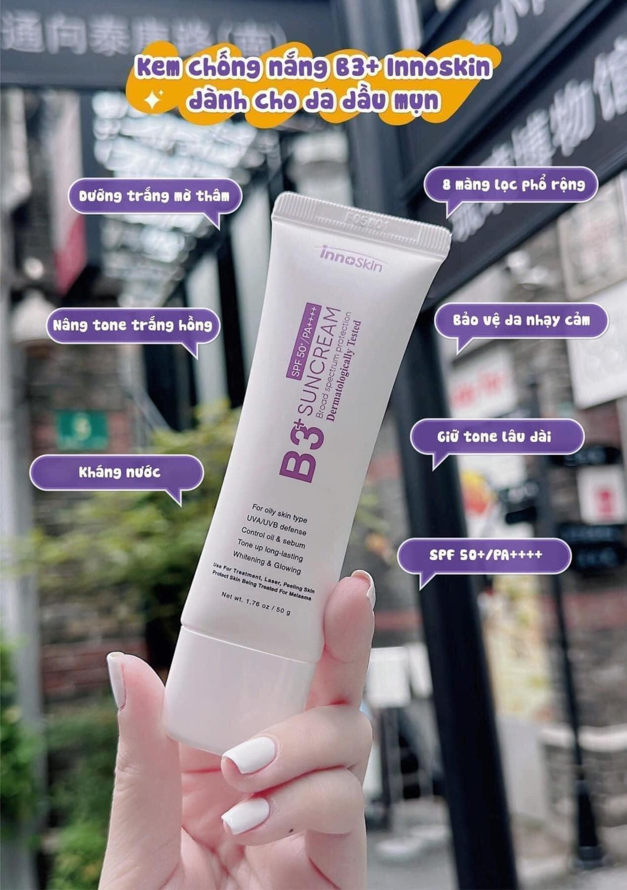 B3 innoskin tím: bản nâng cấp 8 màng lọc cho da thiên dầu, bã nhờn nâng tone da siêu đẹp B3 innoskin tím: bản nâng cấp 8 màng lọc cho da thiên dầu, bã nhờn nâng tone da siêu đẹp