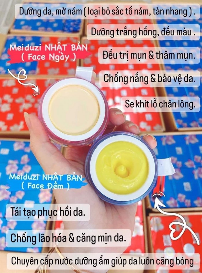 Kem Face Meiduzi nhật chính hãng loại bỏ các sắc tố đen nám tàn nhang Kem Face Meiduzi nhật chính hãng loại bỏ các sắc tố đen nám tàn nhang