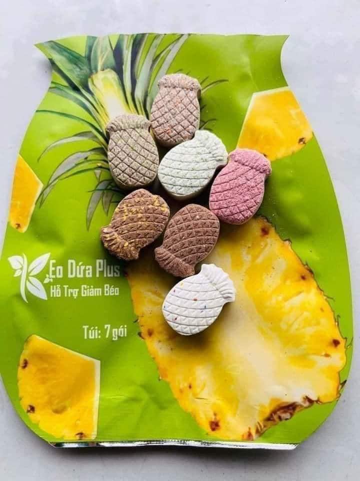 Kẹo Dứa Giảm Cân VIC Plus 7 Viên Tặng Kèm Detox Kẹo Dứa Giảm Cân VIC Plus 7 Viên Tặng Kèm Detox