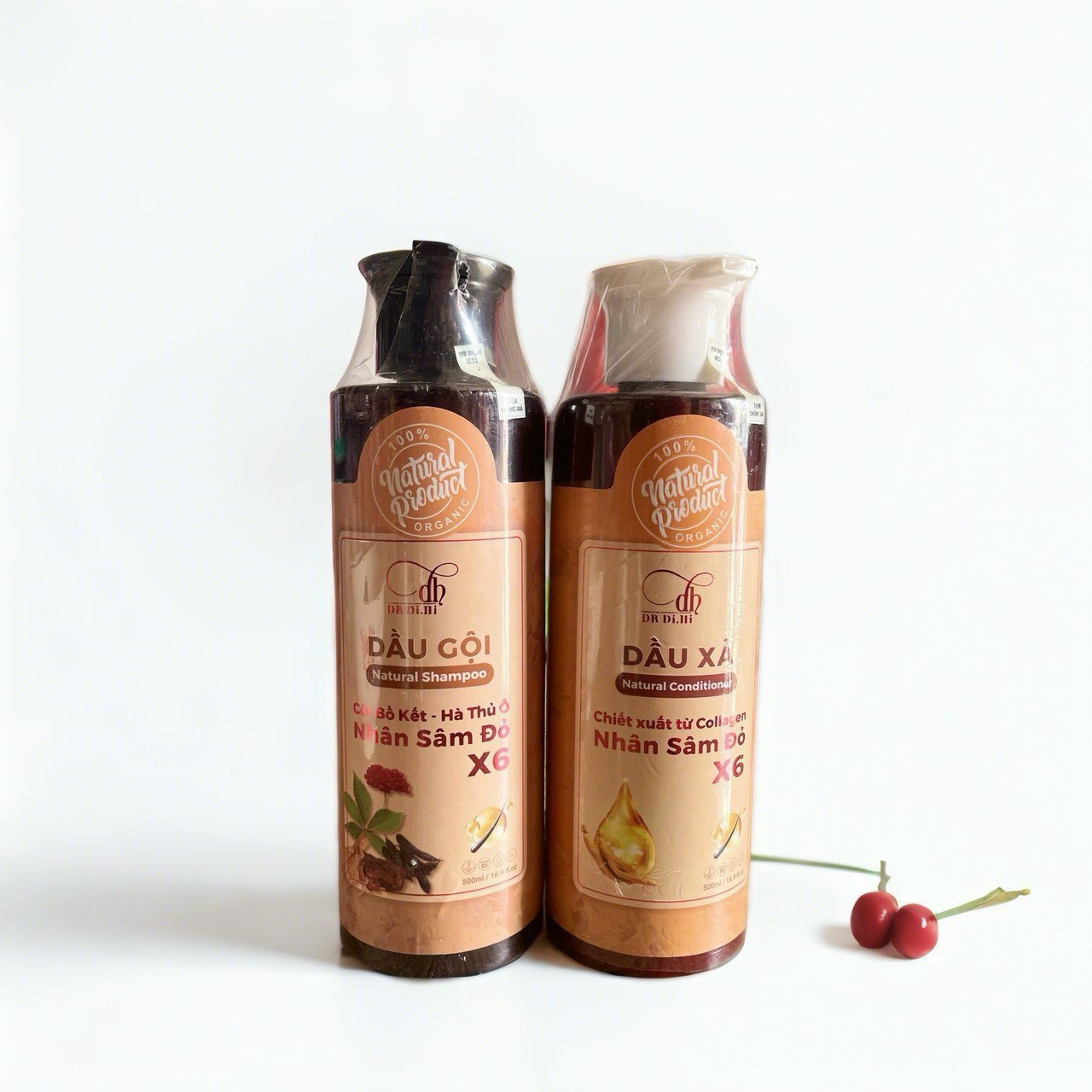 Combo gội xả Collagen Nhân sâm đỏ X6 Dr Di hi (mẫu mới Combo gội xả Collagen Nhân sâm đỏ X6 Dr Di hi (mẫu mới